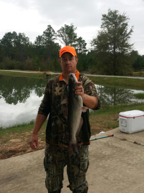 Fishing at Lake Early RV park in McIntosh, AL, Alabama